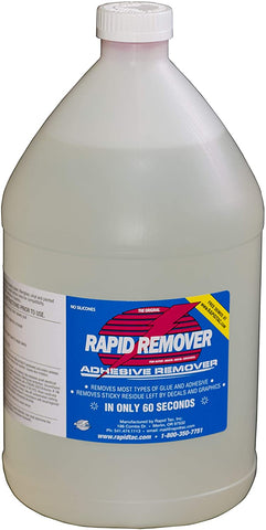 RapidTac RAPID REMOVER Adhesive Remover for Vinyl Wraps Graphics Decals Stripes 1 Gallon Bottle