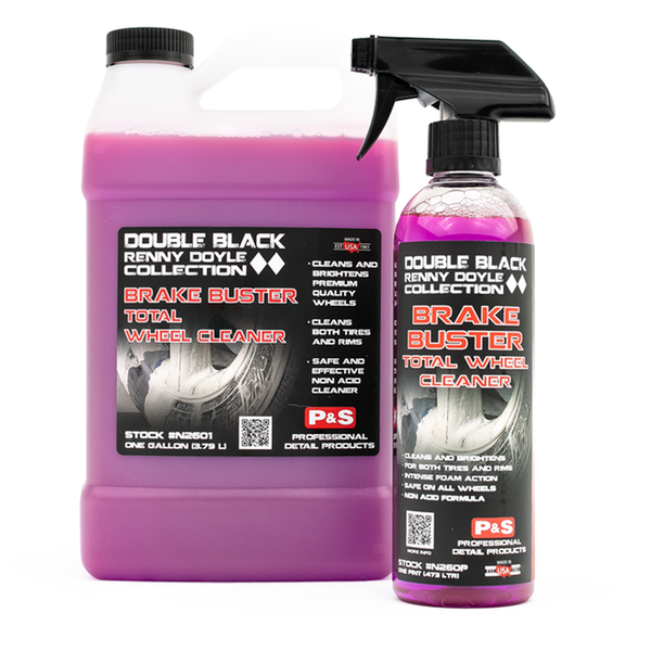 P&S Brake Buster, Non-Acid Wheel & Tire Cleaner, Double Black Collection