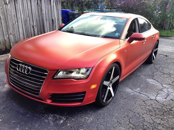 CHECK OUT THIS SAKHIR RED AUDI A7 BY SKINNYDIP AUTOCOLOR