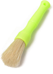Grime Grabber Detailing Boar Hair Bristle Scrubbing Brushes for Automotive Interior and Exterior Cleaning (Small)