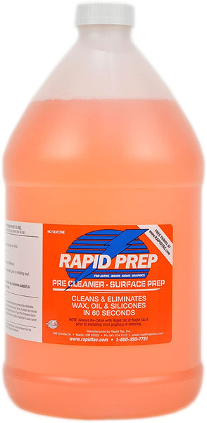 Rapid Tac Rapid Prep Surface Cleaner for Vinyl Graphics Wraps and Decals 128 Ounce / 1 Gallon