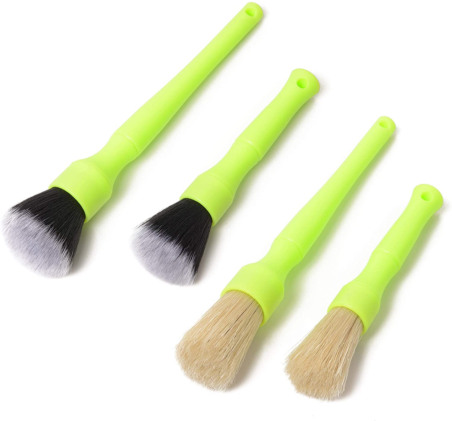 Detail Factory Crevice Brush Set  Black Synthetic & Red Boars Hair