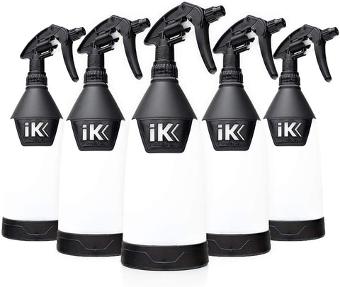 The Rag Company iK Goizper - Multi TR 1 Trigger Sprayer - Acid and Chemical Resistant, Commercial Grade, Adjustable Nozzle, Perfect for Automotive Detailing and Cleaning (5-Pack)