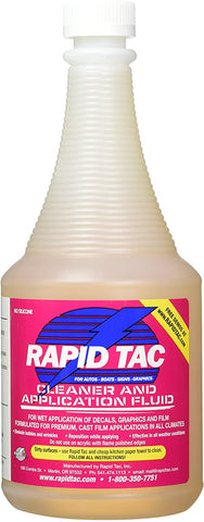 Rapid TAC Application Fluid for Vinyl Wraps Decals Stickers 32oz Sprayer