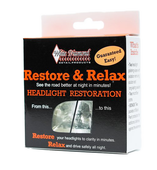 White Diamond Restore & Relax Headlight Restoration Kit